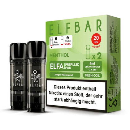 ELFBAR ELFA Pods - Menthol - 20mg/ml